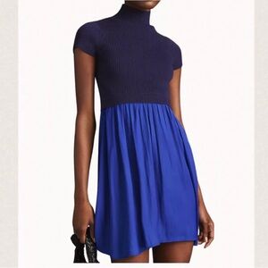 NWT ANTHROPOLOGIE Blue Thea Short sleeve Dress 🔹